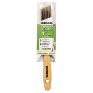 This image displays the front of the product which is a Ronseal Precision Finish Brush 1 Inch