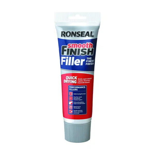 This image displays the front of the product which is a Ronseal Quick Drying Smooth Finish Filler - 330g