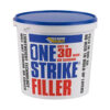 This image displays the front of the product which is a Everbuild One Strike Filler - White 5L