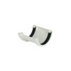 This image displays the front of the product which is a FloPlast Half Round Union Unit - White