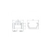 This image displays the diagram for the product FloPlast Sqaure Union Unit