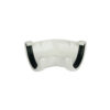 This image displays the front of the product which is a FloPlast's Half Round Gutter 135° - White