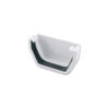 This image displays the front of the product which is a FloPlast Square External Stopend - Whiteb