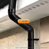This image displays the front of the product which is a Aluflow Downpipe Offset Bend 112 In Application