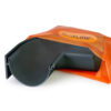 This image displays the front of the product which is a Aluflow Gutter Deepflow 90 Deg Internal Angle Grey