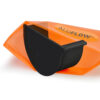This image displays the front of the product which is a Aluflow Gutter Deepflow LH Stopend Black