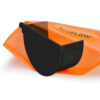 This image displays the front of the product which is a Aluflow Gutter Deepflow RH Stopend Black