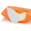 This image displays the front of the product which is a Aluflow Gutter Deepflow RH Stopend White