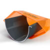 This image displays the front of the product which is a Aluflow Gutter Deepflow Union Grey