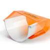 This image displays the front of the product which is a Aluflow Gutter Deepflow Union White
