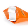 This image displays the front of the product which is a Aluflow Rock N Lock Gutter Bracket White