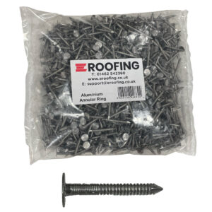 This image displays the front of the product which is a Samac Aluminium Annular Ring Nails - 55mm x 3.35mm