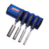 This image displays the front of the product which is a FaithFull Soft Grip Chisel - 4 Piece Set