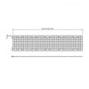 This image displays the FloPlast FloGuard Gutter Guard - 5m (10 x 500mm) Diagram