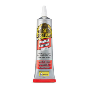 This image displays the front of the product which is a Gorilla Contact Adhesive Tube - 75g