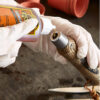 This image displays the Gorilla Glue - Brown - Used to fix tools
