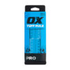 This image displays the front of the product which is a OX Pro Tuff Rule - Cyan