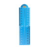 This image displays the OX Pro Tuff Rule - Cyan folded