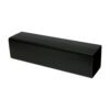 This image displays the front of the product which is a FloPlast Square Downpipe - Black 2.5m