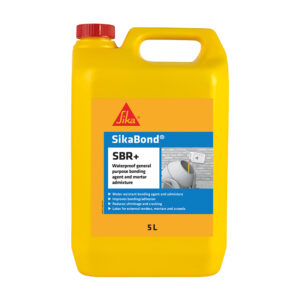 This image displays the Sika SikaBond SBR+ - 5L