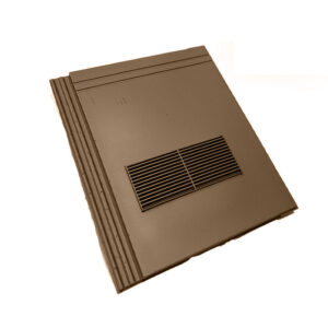 This image displays the front of the product which is a Ulti-Mate Stonewold MkII Brown Roof Tile Vent