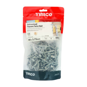 Timco Square Twist Nails - Galvanised (40 x 3.75) 1kg