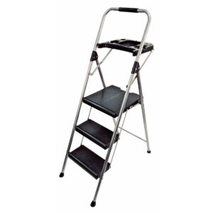 Werner Black Sure Grip Comfort Stepstool - 3 Step with Tool Tray