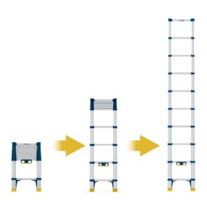 Werner Soft Close Telescopic Extension Ladder - 2.9m