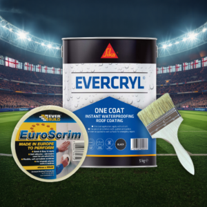 England World Cup Roof Repair Bundle | Sika Evercryl 5kg, Brush & EuroScrim Tape