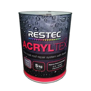 RESTEC Acryltex 5kg Storm Grey | One Coat Instant Waterproof Roof Repair Coating