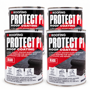 Protect P1 Black Roof Coating 20kg (4 × 5kg) – Fibre Reinforced