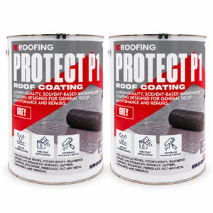 Protect P1 Grey Roof Coating 10kg (2 × 5kg) – Fibre Reinforced