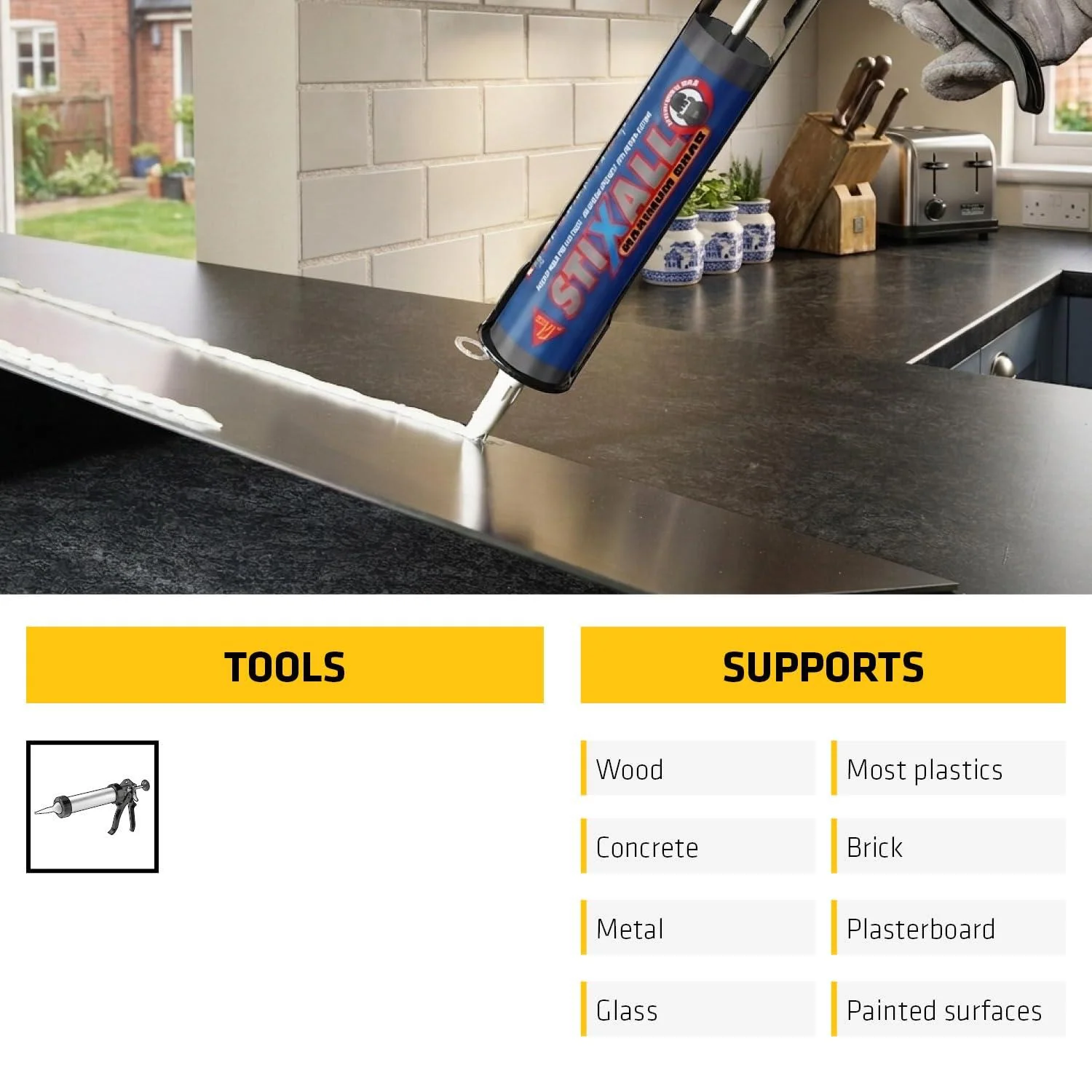 Sika Stixall Maximum Grab Adhesive White 290ml