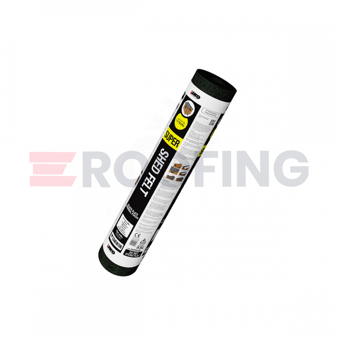 iko super shed felt - black 8m roll - eroofing